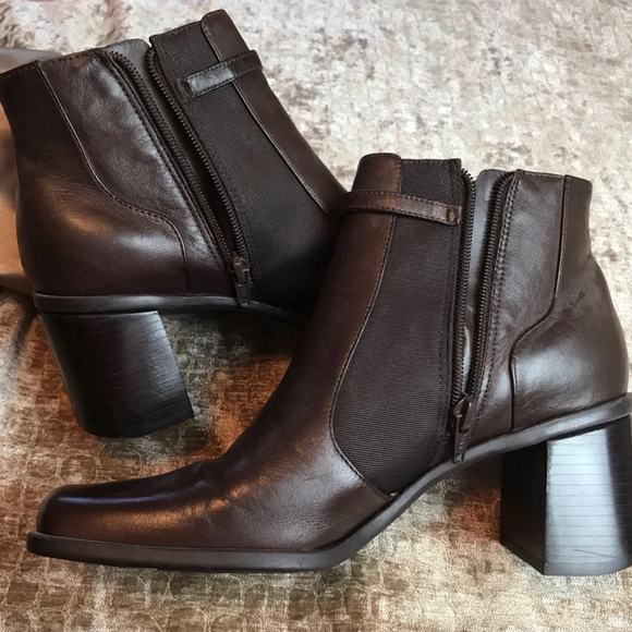 NICOLE 🤎Women's Ankle Boots Chunky Heel - Picture 2 of 7